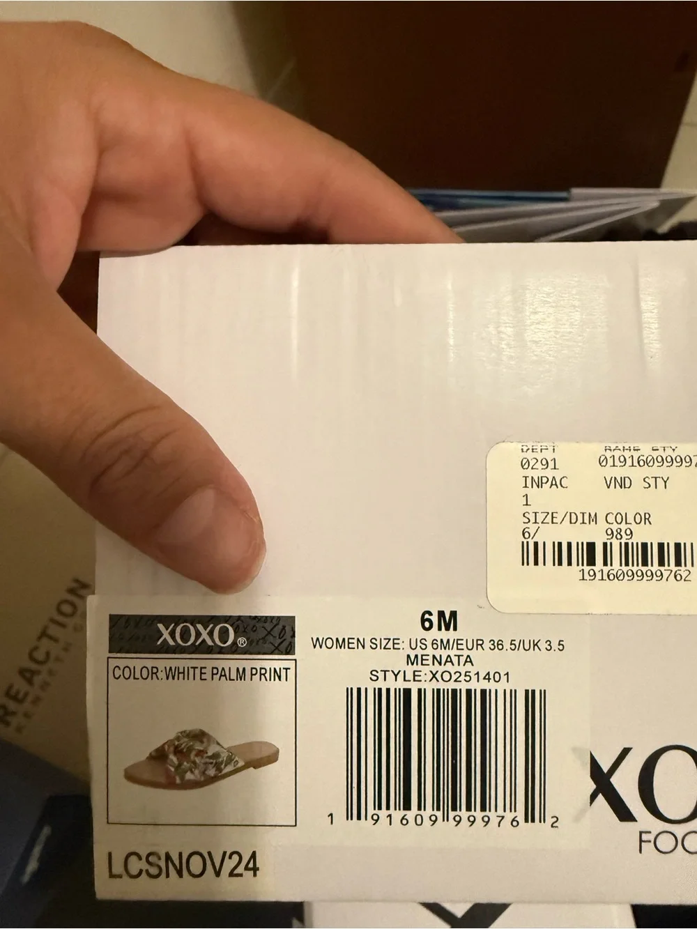 XOXO slide sandals